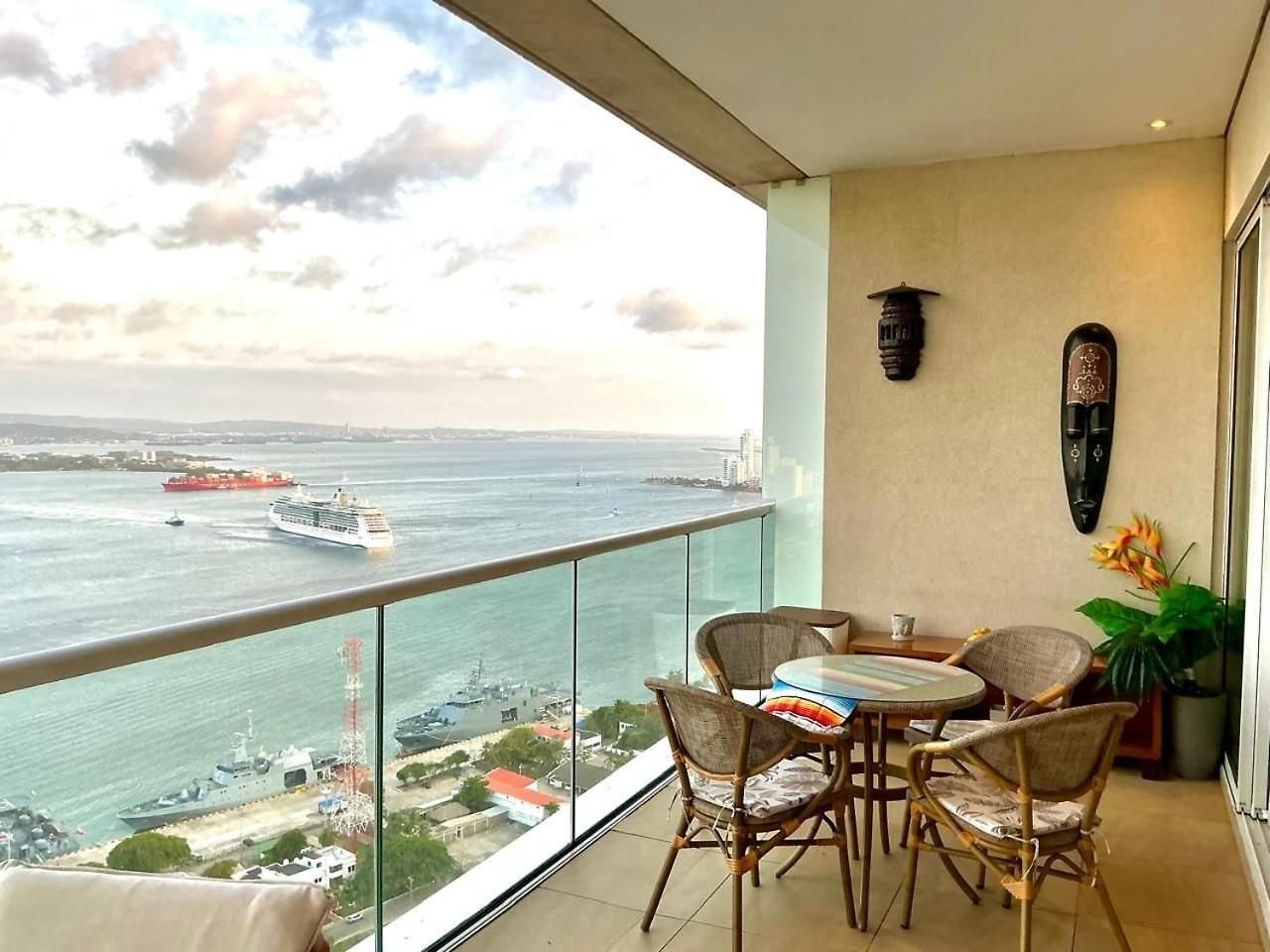 U-go Edificio H2 En Bocagrande Frente Al Mar Apartamento *