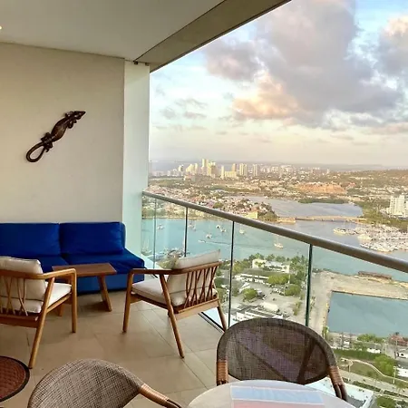 U-go Edificio H2 En Bocagrande Frente Al Mar Apartamento *